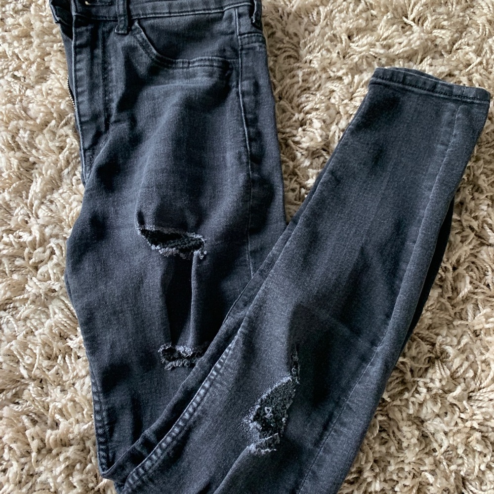 Black Ripped Jeans - Picture 2 of 2